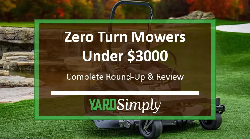 best zero turn mowers under 3000