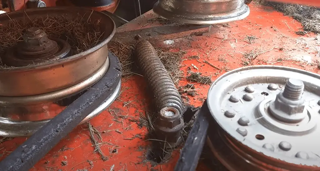 Debris in mower deck