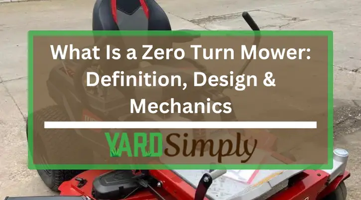 What Is a Zero Turn Mower: Definition, Design & Mechanics