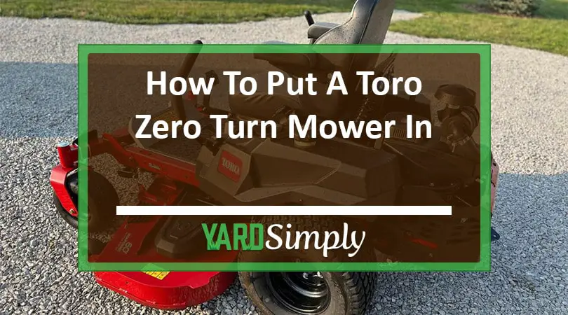how to put a toro zero turn mower in neutral