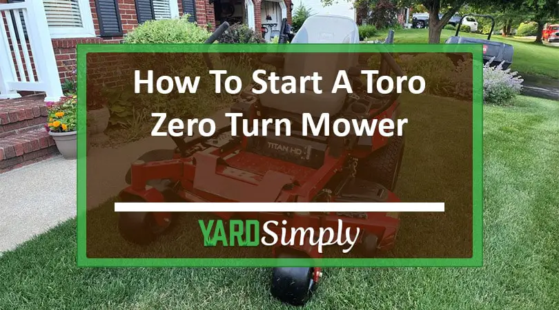how to start a toro zero turn mower