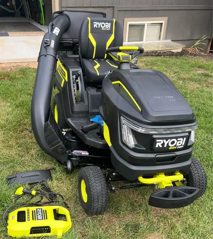Ryobi Brushless 42-Inch Electric Cordless Riding Lawn Tractor