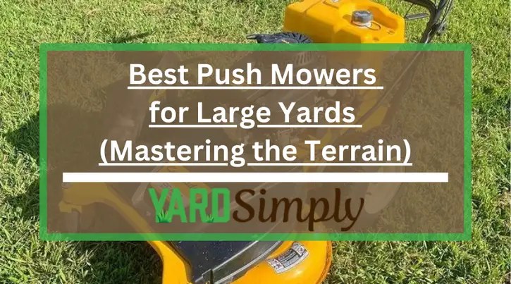 Best Push Mowers for Large Yards (Mastering the Terrain)
