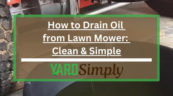 How to Drain Oil from Lawn Mower: Clean & Simple